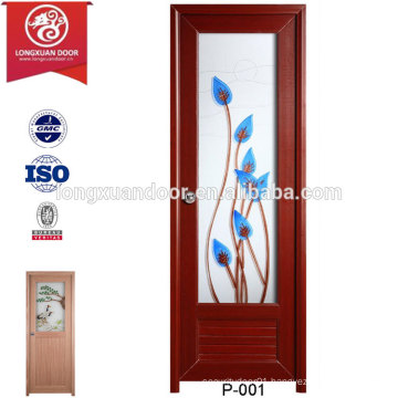 Custom fiberglass PVC Toilet Door with/without Frosted Glass